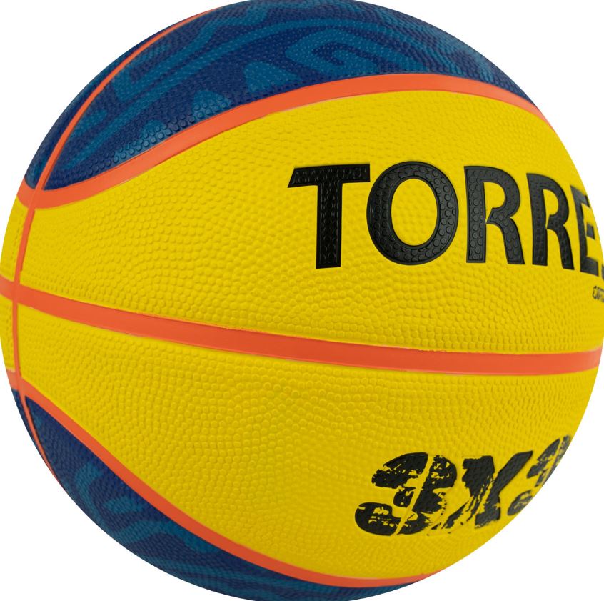 Мяч б.б.TORRES 3х3 Outdoor, B022336 р. 6 резина