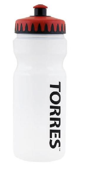 Бутылка для воды "TORRES", арт. SS1027, 550 мл,мягкий пластик, с мерной шкалой, красно-черный