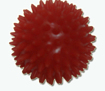 Мяч массаж. жесткий 10,5 см красный