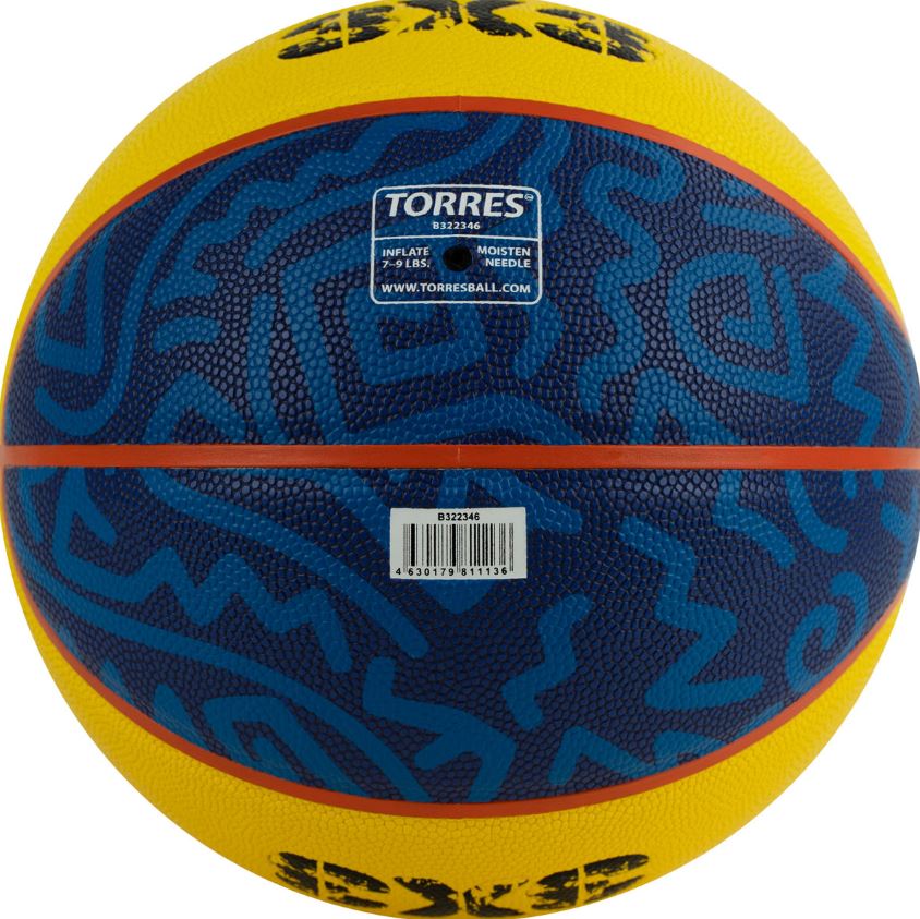 Мяч б.б.TORRES 3х3 Outdoor, B322346 р. 6 ПУ