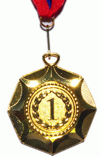 Медаль 1,2, 3 место D-65 мм Звезда