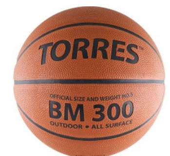 Мяч б.б.TORRES /BM300/ №5, резина,нейлон.корд,бут.кам,