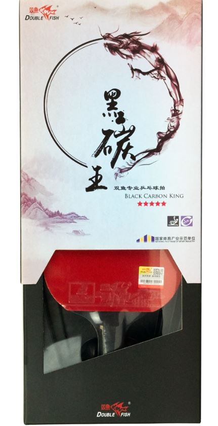 ������� ��� �.�.DOUBLE FISH Black Carbon King Racket 5*****