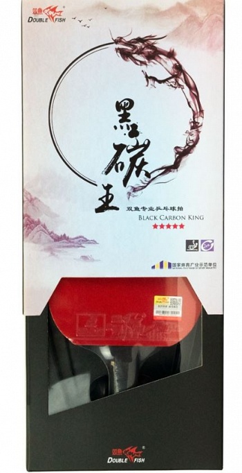 ������� ��� �.�.DOUBLE FISH Black Carbon King Racket 5*****