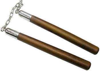 Нунчаки тренировочные дерево /6290/