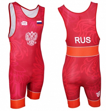 Трико борцовское (Ч) BT30 красное 4XL