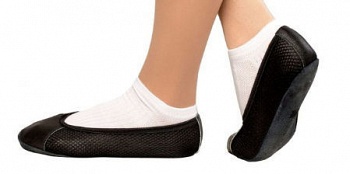 Чешки кожа+сетка черные 20